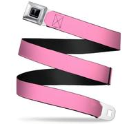 GM General Motors Belt, Seatbelt Buckle, Pontiac Logo Baby Pink, Pink, 1.5" Wide - Fits Pant Size 32-52
