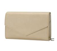 GM LIKKIE Clutch Purse for Women, Evening Envelope Clutch Bag, Crossbody Foldover PU Leather Shoulder Handbag, Beige, Medium