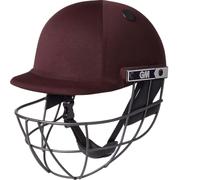 GM | Maestro Cricket Helmet | BSI Approved Batting Fielding Head Protection - Adult & Junior Size Ball | ABS Polymer Shell & Sleek Lightweight Steel Grille | Maroon | Adult 590-610 mm