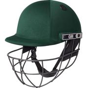 GM | Maestro Cricket Helmet | BSI Approved Batting Fielding Head Protection - Adult & Junior Size Ball | ABS Polymer Shell & Sleek Lightweight Steel Grille | Green | Large Junior 550-570 mm