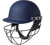 GM | Maestro Edge Cricket Helmet | BSI Approved Batting Fielding Head Protection - Adult & Junior Size Ball | ABS Polymer Shell & Sleek Lightweight Steel Grille | Navy | Large Junior 550-570 mm