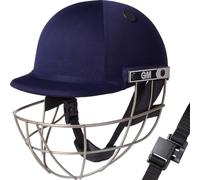 GM | Maestro Ti Cricket Helmet | BSI Approved Batting Fielding Head Protection - Adult & Junior Size Ball | ABS Polymer Shell & Super Lightweight Titanium Grille | Navy | Small Adult 570-590 mm