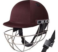 GM | Maestro Ti Cricket Helmet | BSI Approved Batting Fielding Head Protection - Adult & Junior Size Ball | ABS Polymer Shell & Super Lightweight Titanium Grille | Maroon | Adult 590-610 mm
