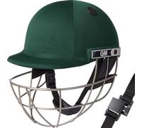 GM | Maestro Ti Cricket Helmet | BSI Approved Batting Fielding Head Protection - Adult & Junior Size Ball | ABS Polymer Shell & Super Lightweight Titanium Grille | Green | Adult 590-610 mm