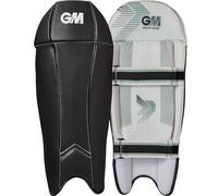 GM Maxi 606 Cricket Wicket Keeper Keeping Pads | PVC Facing with Dual Layer Foam Face Filling | Mesh Instep | Adult | Approx 0.85 kg per Pair | 1 Pair | Black | with GM Logo | Gunn & Moore