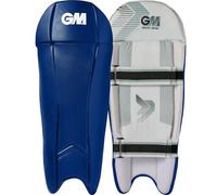 GM Maxi 606 Cricket Wicket Keeper Keeping Pads | PVC Facing with Dual Layer Foam Face Filling | Mesh Instep | Adult | Approx 0.85 kg per Pair | 1 Pair | Navy | with GM Logo | Gunn & Moore