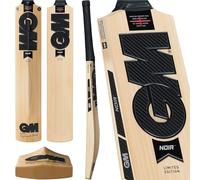 GM | Noir Original English Willow Cricket Bat | DXM, ToeTek and NOW! | Full Size Suitable for Players 175cm / 5' 9" & over | Gunn & Moore