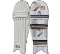 GM | Rival 505 Cricket Batting Pads | Traditional Cotton & Cane | Adult Right Handed - 18" From Top of Instep to Middle of Knee | Approx 1.75 kg per Pair | 1 Pair | White | Gunn & Moore