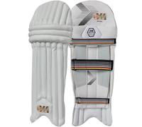 GM | Rival Cricket Batting Pads | Traditional Cotton & Cane | Junior Ambidextrous - 13.75" From Top of Instep to Middle of Knee | Approx 1.90 kg per Pair | 1 Pair | White | Gunn & Moore