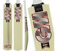 GM | Rival Kashmir Willow Cricket Bat | Control Grip | Full Size Suitable for Players 175cm / 5' 9" & over | Beginner Junior | Gunn & Moore