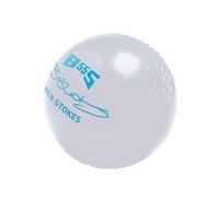 Gunn & Moore GM All-Weather Rubber Cricket Training Ball, BS55 Ben Stokes, 70 Grams Junior Size, White