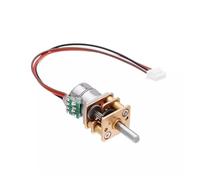 GM12-10 Precision 10mm 2-phase 4-wire Gear Stepper electronic starter Full Metal Gearbox Reduction Ratio 20:1/50:1/100:1/150:1/298:1 ICXLPMC((B) Ratio 50)