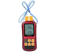GM1312 Digital Thermometer Compatible With K J T E R S N Thermocouples 50 To 300 C Measurement Range Dual Channel Display