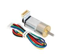 GM16-030 Hall Encoder DC Gear Motor 7PPR Magnetic Code Disc DIY Smart Parts(6V,1 Ratio 150)