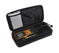 GM8903 Portable Digital Hot Wire Wind Speed Temperature Gauge Anemometer High Precision LCD Backlight for Outdoor Activities Model Aircraft Sailing Surfing Hand Gliding Yellow