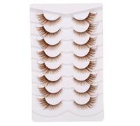 Gmagictobo False Eyelashes Fluffy Dramatic 25MM Lashes 3D Faux Mink Lashes Wispy Pack Long Thick Volume Soft Strips False Lashes 8 Pairs Multipack