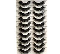 Gmagictobo False Eyelashes Fluffy Dramatic 25MM Lashes 3D Faux Mink Lashes Wispy Pack Long Thick Volume Soft Strips False Lashes 8 Pairs Multipack