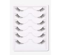 GMAGICTOBO Natural False Eyelashes Short Clear Band Lashes Pack Wispy Lashes Light Volume Soft Strip Fake Eyelashes 5 Pairs Multipack