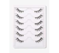 GMAGICTOBO Natural False Eyelashes Short Clear Band Lashes Pack Wispy Lashes Light Volume Soft Strip Fake Eyelashes 5 Pairs Multipack