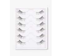 GMAGICTOBO Natural False Eyelashes Short Clear Band Lashes Pack Wispy Lashes Light Volume Soft Strip Fake Eyelashes 5 Pairs Multipack