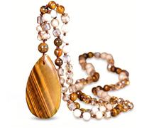 Gmai Long Necklaces for Women Colorful Beaded Boho, 81.28 cm, natural stone