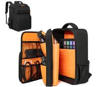 GMAK Audio Mixer Backpack Compatible with RODECaster Pro, RODECaster Pro II, RC Duo, DJ Mixer Travel Case Bags with Plenty of Pockets, Protective Audio Mixer Bag for Cables, Podcast Gear and Mics