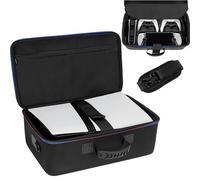 GMAK Hard Carrying Shell Case for PS5 Pro/PlayStation Portal, Protective Travel Case Bags Compatible with PlayStation 5 Pro/Portal Remote Player, DualSense Controllers and Other Accessories