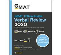 GMAT Official Guide 2020 Verbal Review: Book + Online Question Bank