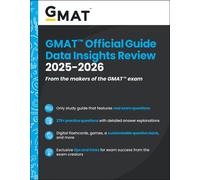 GMAT Official Guide Data Insights Review 2025-2026 : Book + Online Question Bank