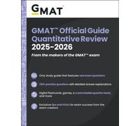 GMAT Official Guide Quantitative Review 2025-2026 by GMAC (Paperback Book)