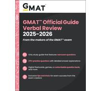 GMAT Official Guide Verbal Review 2025-2026 : Book + Online Question Bank