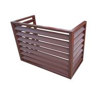 GMBAYUE Air Conditioner Privacy Fence, Aluminum Shutter Privacy Fence, Air Conditioner Covers for Outside Units, Apartment Exterior Wall Air Conditioning Rack, Suitable for Courtyard, Outdoor (Color