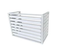 GMBAYUE Air Conditioner Privacy Fence, Aluminum Shutter Privacy Fence, Air Conditioner Covers for Outside Units, Apartment Exterior Wall Air Conditioning Rack, Suitable for Courtyard, Outdoor (Color