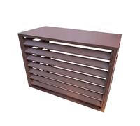GMBAYUE Air Conditioner Privacy Fence, Aluminum Shutter Privacy Fence, Air Conditioner Covers for Outside Units, Apartment Exterior Wall Air Conditioning Rack, Suitable for Courtyard, Outdoor (Color