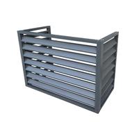 GMBAYUE Air Conditioner Privacy Fence, Aluminum Shutter Privacy Fence, Air Conditioner Covers for Outside Units, Apartment Exterior Wall Air Conditioning Rack, Suitable for Courtyard, Outdoor (Color