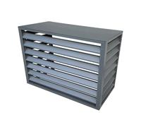 GMBAYUE Air Conditioner Privacy Fence, Aluminum Shutter Privacy Fence, Air Conditioner Covers for Outside Units, Apartment Exterior Wall Air Conditioning Rack, Suitable for Courtyard, Outdoor (Color