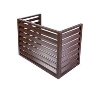 GMBAYUE Aluminum Air Conditioner Fence, Privacy Fence Panels, Outdoor Screen Enclosure, Split Air Conditioner Cover for Outside Units, Outer Materia, Suitable for Courtyard, Outdoor (Color : 3 sides