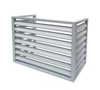 GMBAYUE Aluminum External Air Conditioner Cover, Fence to Hide Air Conditioner, Mini Split Air Conditioner Cover for Outside Units, Outer Materia, Suitable for External Air Conditioning Units (Color
