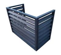 GMBAYUE Aluminum External Air Conditioner Cover, Fence to Hide Air Conditioner, Mini Split Air Conditioner Cover for Outside Units, Outer Materia, Suitable for External Air Conditioning Units (Color