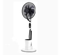 GMBAYUE Intelligent Cool Mist Standing Oscillating Fan, Outdoors Mist Fan, Mister Fan, Misting Pedestal Fan with 9 Speeds, 0.6Gal water bucket, 7.5H Timer, Quiet Stand Fan for Home, Office, Bedroom