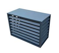 GMBAYUE Mini Split Ac Cover, Central Ac Condenser Cover, Aluminum Air Conditioner and Heat Pump Cover, Hide Air Conditioner, Cover for Split Unit, Suitable for Indoor, Outdoor (Color : Grå, Size : 1