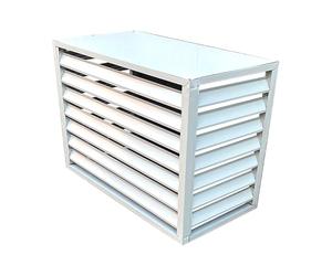 GMBAYUE Mini Split Ac Cover, Central Ac Condenser Cover, Aluminum Air Conditioner and Heat Pump Cover, Hide Air Conditioner, Cover for Split Unit, Suitable for Indoor, Outdoor (Color : Bianco, Size