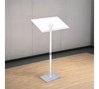 GMBAYUE Ultra Clear Acrylic Pulpit Podium Stand, Pulpits for Churches, Lecterns & Podiums Portable, Modern School Classroom Lecterns for Churches, Concert, Speech, Weddings