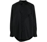 GmbH hammer-jacquard button-up shirt - Black L-XL