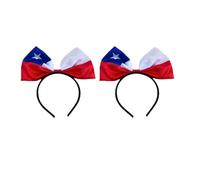 Gmbkouo 2 bow headbands for national flags from around the world, sports event headbands for cheering, and world festival events (Intelligence, Intellectual Flag, One size)