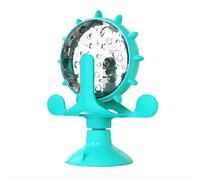 Gmbkouo Cat and Dog Toys, cat Interactive Feeder, 360 Degree Rotating Strong Suction Cup Toys, pet Feeding Toys (Lake Blue)