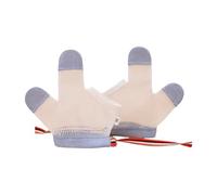 GMBYLBY 1 Pair Baby Finger Guard Gloves For Toddler Age 6-24 Months Comfortable Mitts With Double Pull Resist Straps Design Baby Suck Proof Gloves