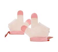 GMBYLBY 1 Pair Baby Finger Guard Gloves For Toddler Age 6-24 Months Comfortable Mitts With Double Pull Resist Straps Design Baby Suck Proof Gloves