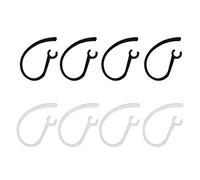 GMBYLBY 1 Pair Soft Silicone Earhooks Ear Hook Earphone Holders Earloop Retractable Clip Case