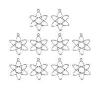 GMBYLBY 10pcs Atoms Structure Pendant Physics Charm Jewelry Findings Educational Accessory For Science Lovers And